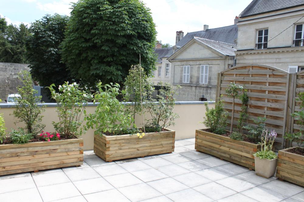 bacs sur terrasse